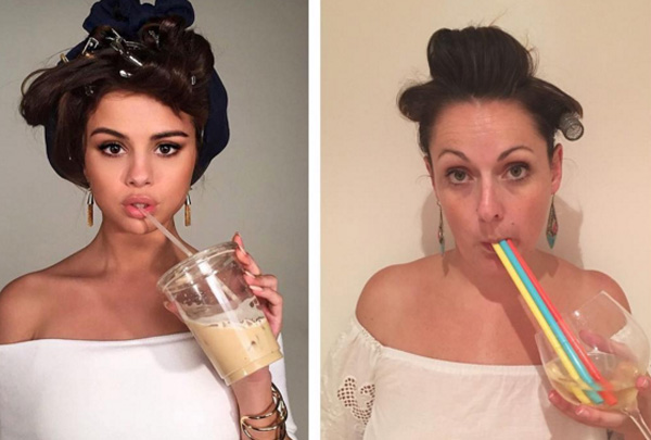 Készülj a sírva röhögésre: celebek instafotóit próbálja újraalkotni a lány