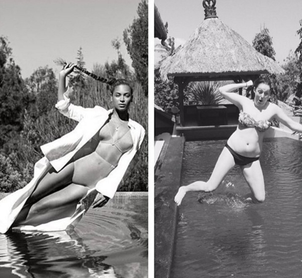 Készülj a sírva röhögésre: celebek instafotóit próbálja újraalkotni a lány