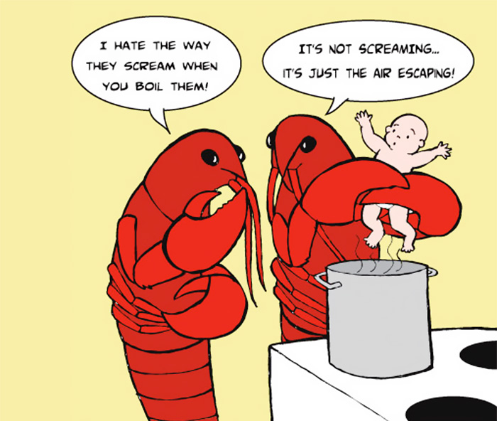 Sokkoló illusztrációk: ilyen lenne a világ, ha emberek és állatok helyet cserélnének Sokkoló illusztrációk: ilyen lenne a világ, ha emberek és állatok helyet cserélnének