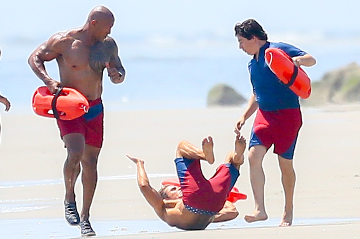 Zakózás volt a Baywatch forgatásán - fotók