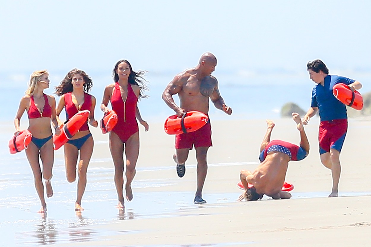 Zakózás volt a Baywatch forgatásán - fotók