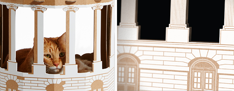 Az egész világot elhozhatod a macskádnak a kartonból készült házikókkal - képek