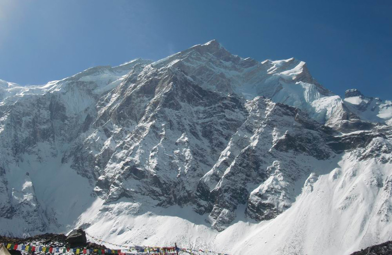 Dávid lefényképezte az Annapurnát az alaptáborból.