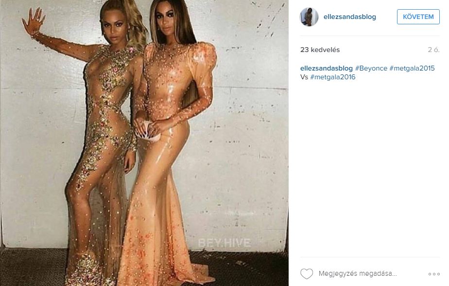 Beyoncé kotonruháján röhögnek a Met-gálán