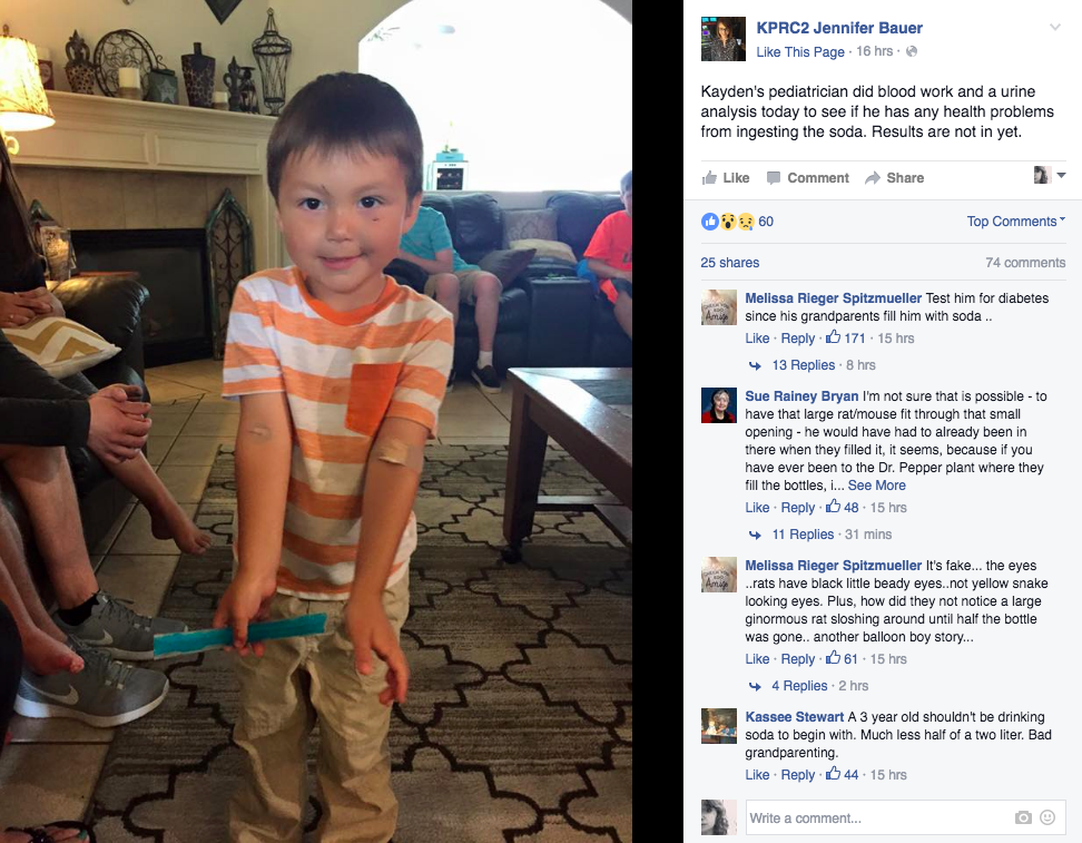 Gusztustalan rágcsálót talált a kólájában a kisfiú - fotó