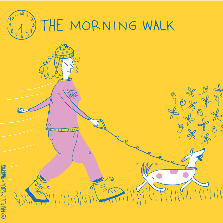 Ilyenek a kutyások mindennapjai - cuki illusztrációk