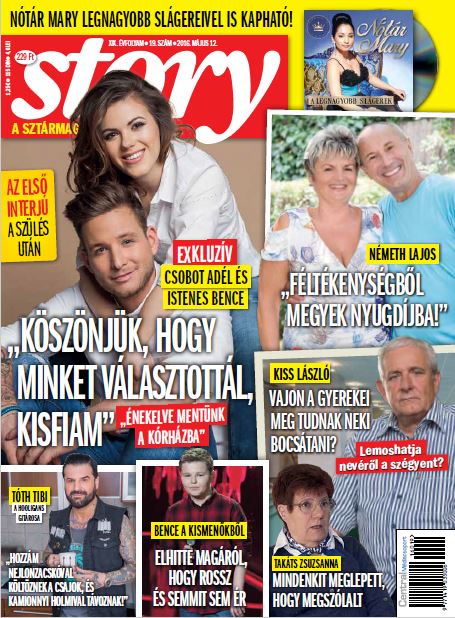 Először a szülésről: Csobot Adél és Istenes Bence 