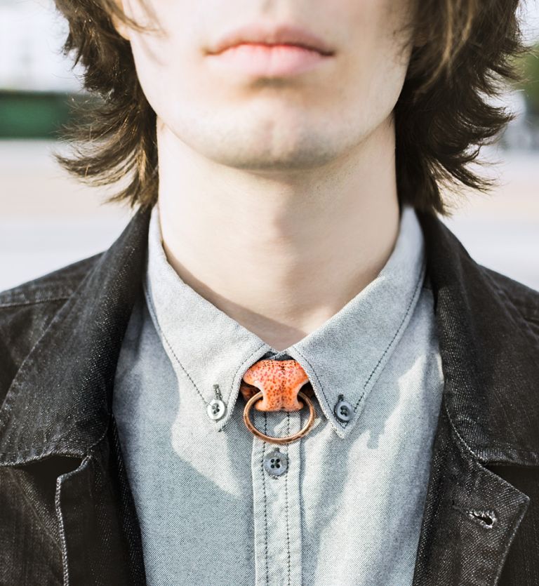 Állatok orrát formázó ékszerek