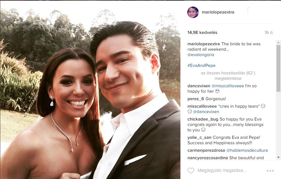 Itt van Eva Longoria esküvői albuma