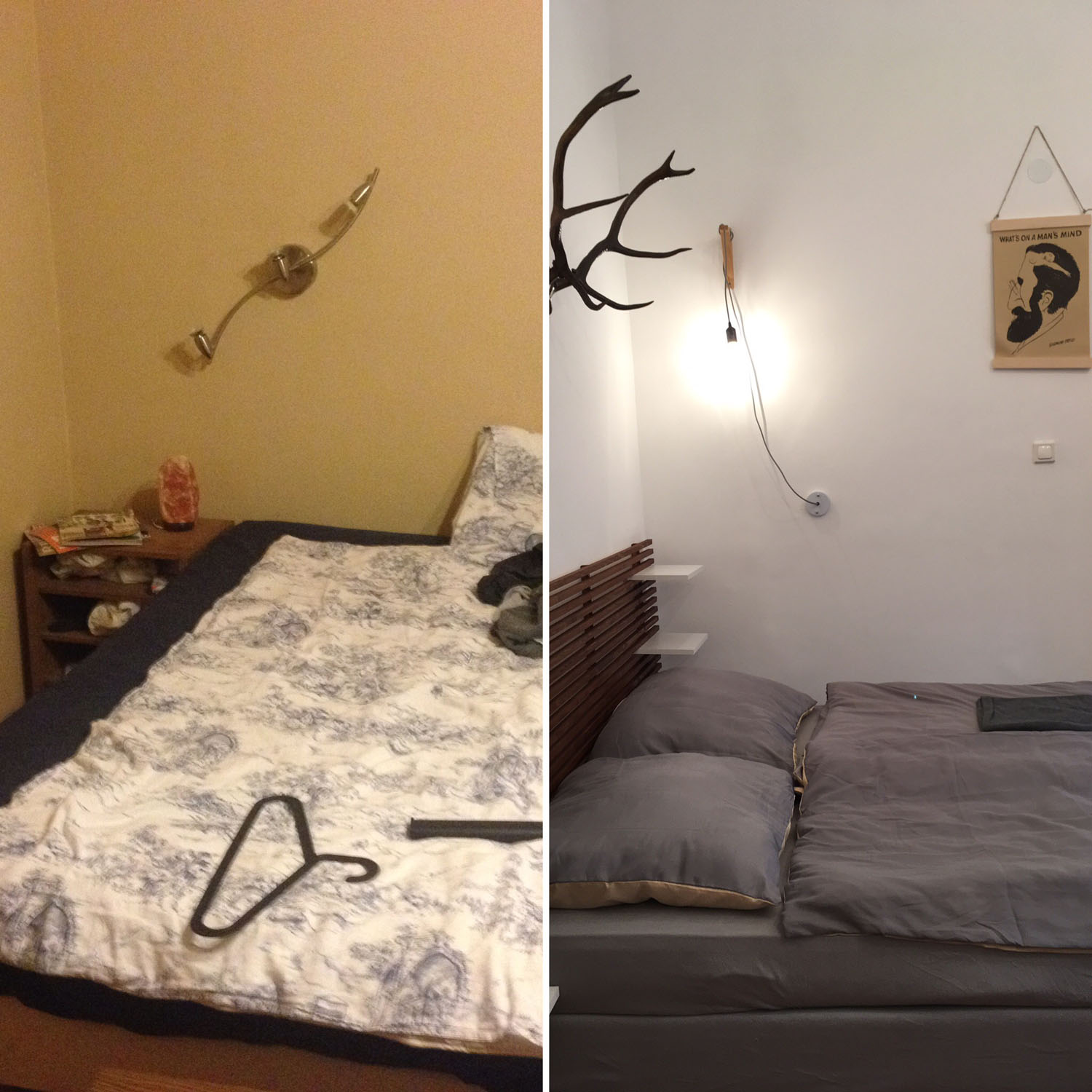 Előtte és utána: minimál pénzből alakult át a pesti kis garzon