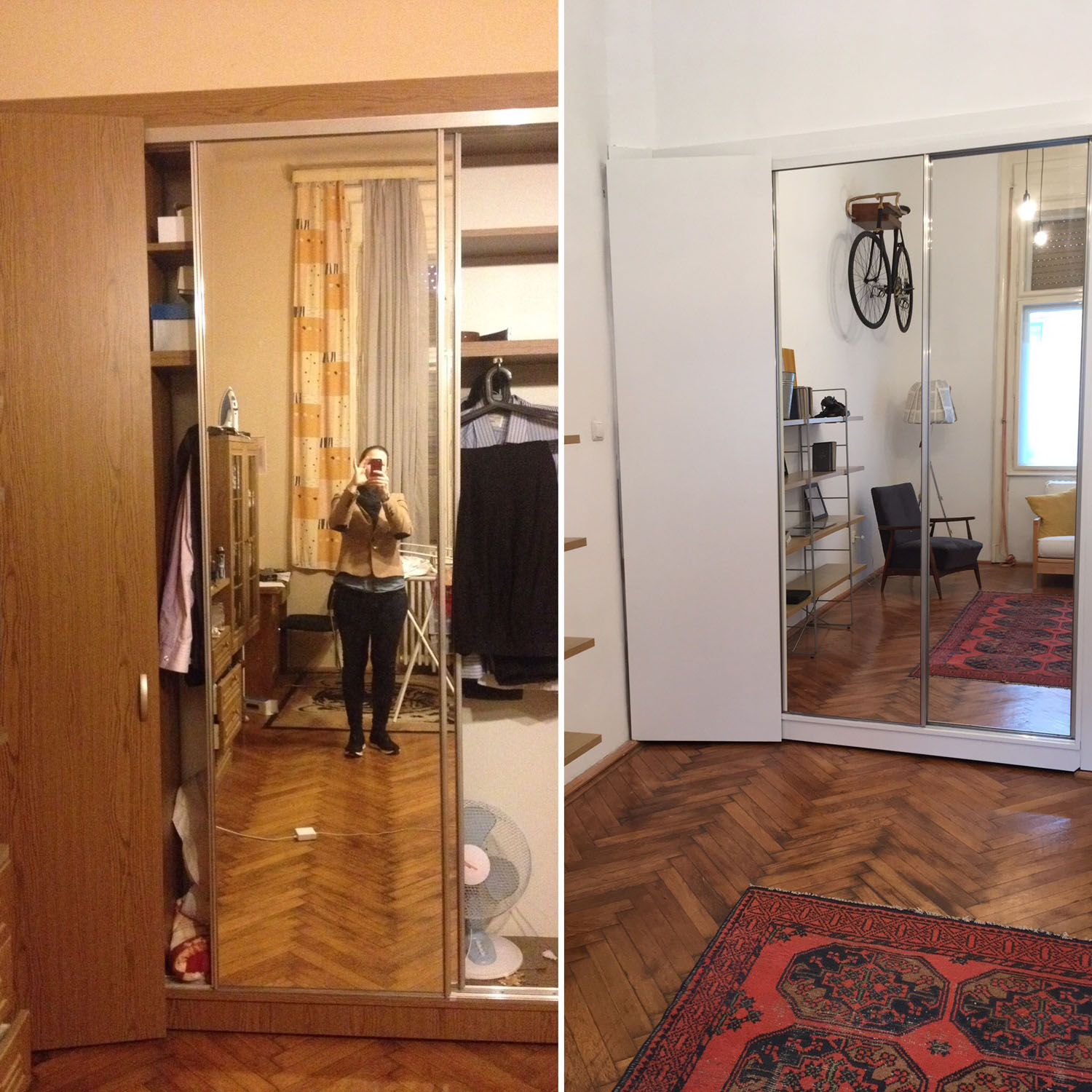 Előtte és utána: minimál pénzből alakult át a pesti kis garzon