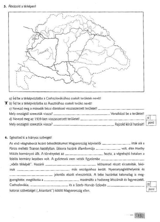 Tényleg megoldható szerintetek ez a hetedikes töri témazáró?
