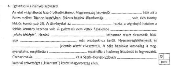 Tényleg megoldható szerintetek ez a hetedikes töri témazáró?