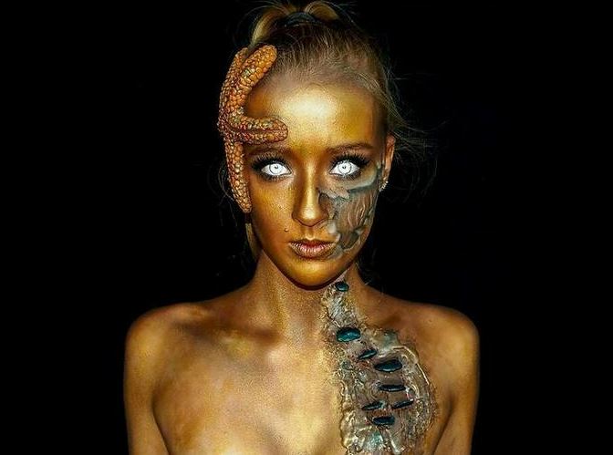 Földöntúli lényekké sminkeli magát a 16 éves lány 