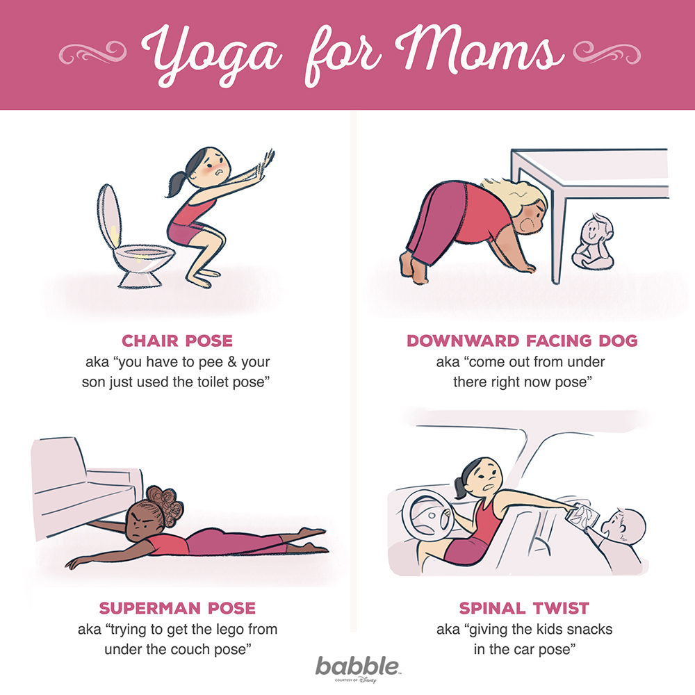 10 jógapóz, amit anyaként észrevétlenül minden nap elkövetsz