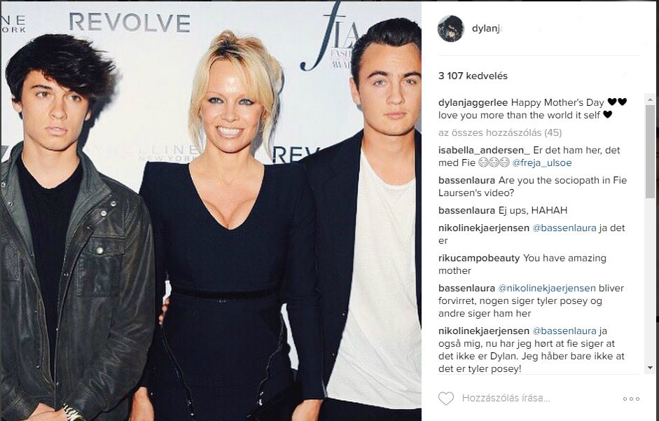 Pamela Anderson fiai jó géneket örököltek