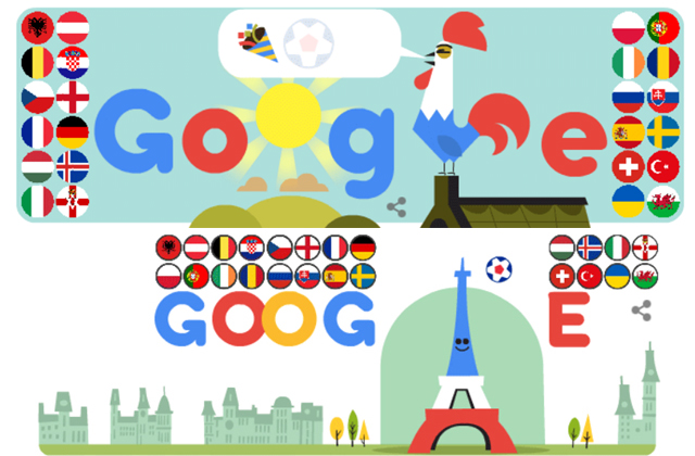 Néz meg mivel köszönti a Google a foci Eb-t! Néz meg mivel köszönti a Google a foci Eb-t!