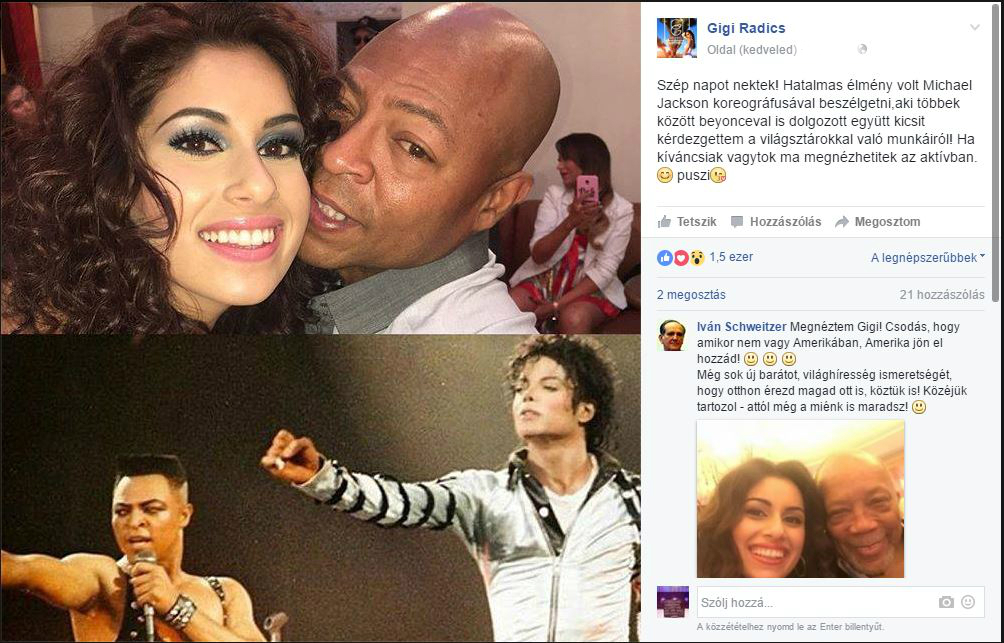 Radics Giginek ismert férfi tett ajánlatot