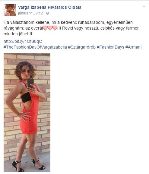 Varga Iza szexis divatfotója nagy sláger Varga Iza szexis divatfotója nagy sláger