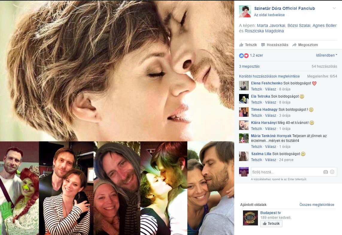 Szinetár Dóra és Makranczi Zalán szerelmes fotókat posztolt Szinetár Dóra és Makranczi Zalán szerelmes fotókat posztolt