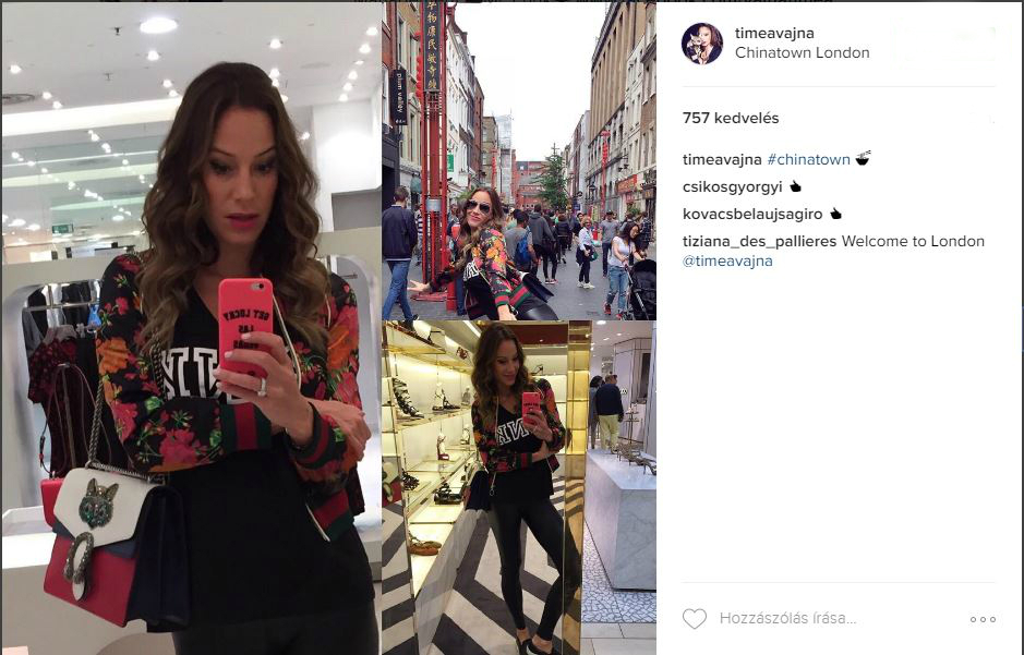 Semmi, csak Vajna Tímea elment vásárolni Londonban Semmi, csak Vajna Tímea elment vásárolni Londonban