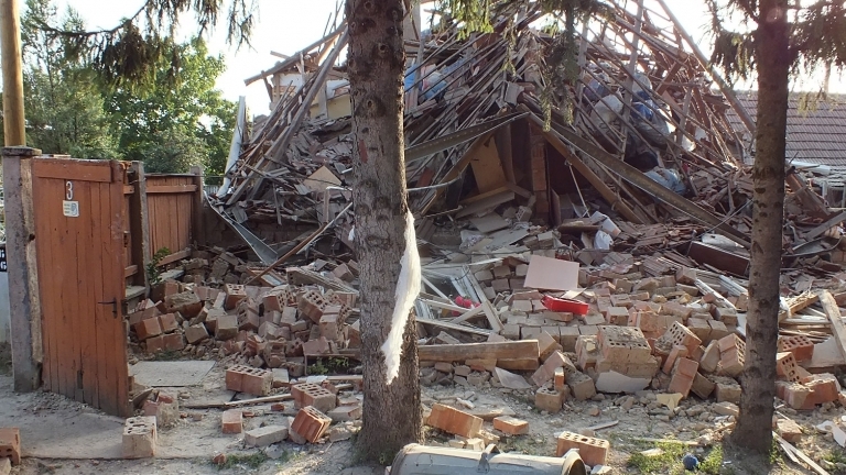 Felrobbant egy ház Polgáron