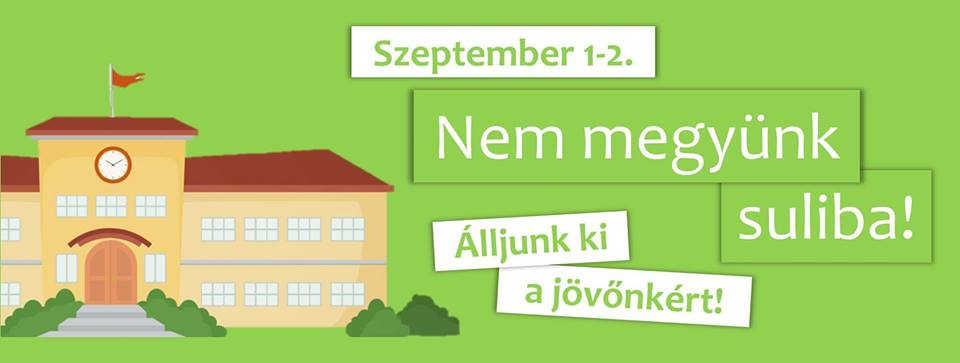 Tiltakozás: nem kezdik meg a diákok a tanévet szeptember 1-én 