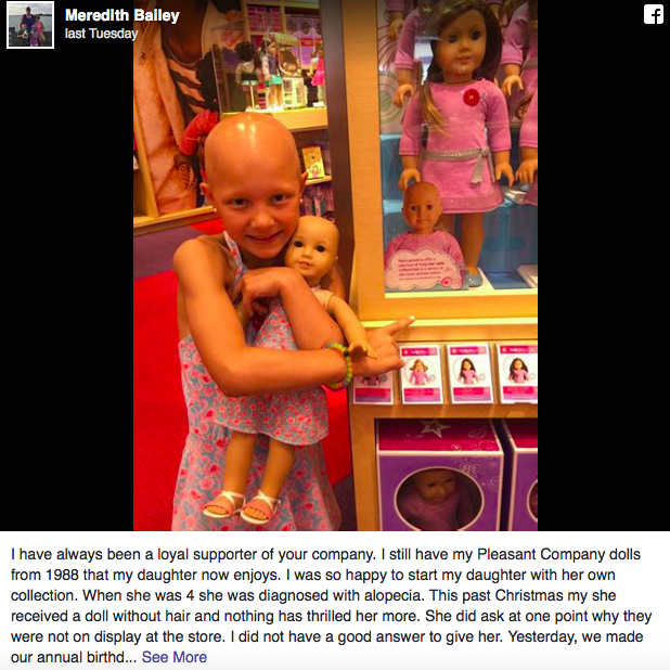 Megható levelet írt az anyuka a játékgyárnak, ahol kopasz babákat készítenek Megható levelet írt az anyuka a játékgyárnak, ahol kopasz babákat készítenek