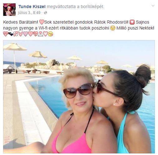Kiszel Tünde és Donatella bikinis üdvözlete parádés
