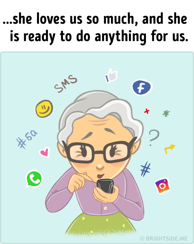 Cuki illusztrációk, amik eszedbe juttatják, hogy a nagyi a legjobb