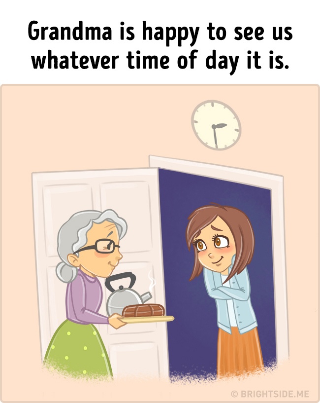 Cuki illusztrációk, amik eszedbe juttatják, hogy a nagyi a legjobb