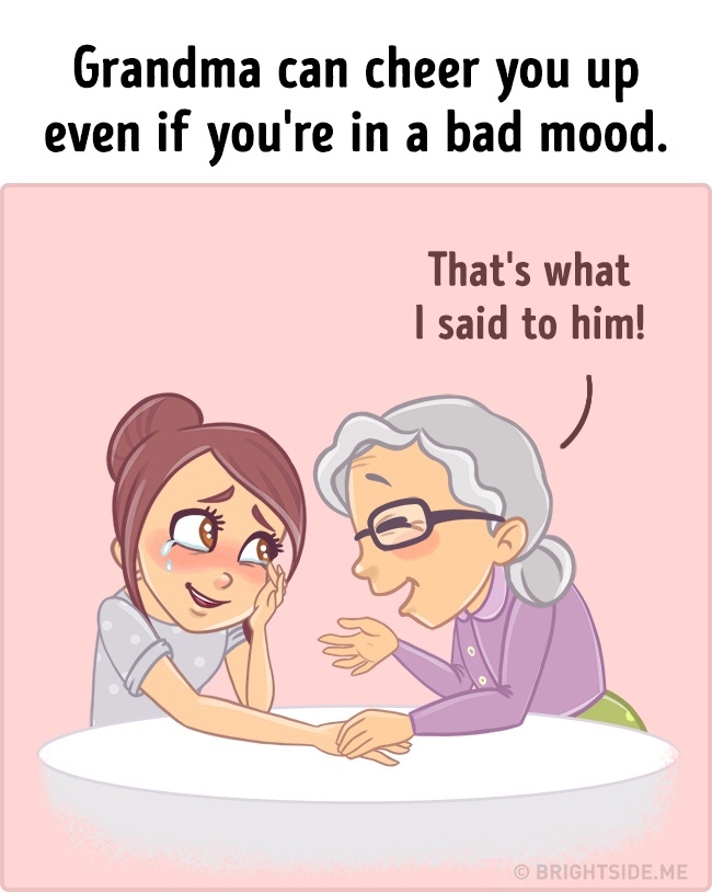 Cuki illusztrációk, amik eszedbe juttatják, hogy a nagyi a legjobb