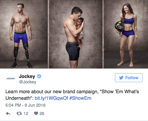 Fehérnemű modell lett az egykori katona, akinek mindkét lábát amputálták