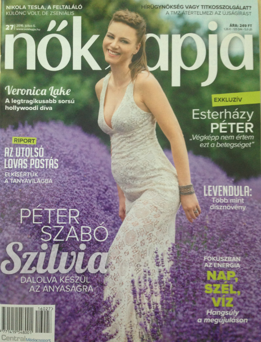 Péter Szabó Szilvia gyönyörű a fehér ruhában