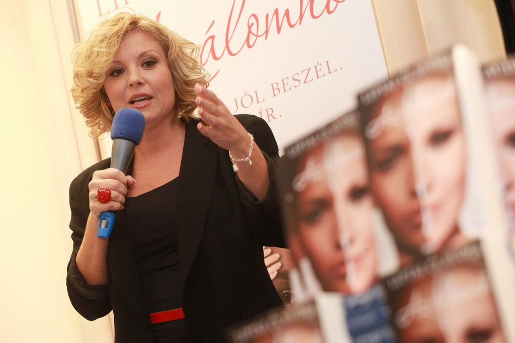 Az álomnő könyvbemutatóján (Fotó: Leéb Ádám)