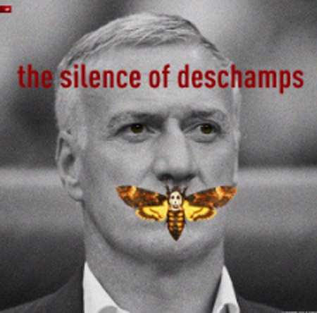 Persze Didier Deschamps, a francia válogatott kapitánya sem maradhatott ki a mókából