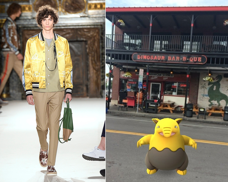 Drowzee, mintha csak a Valentino kifutójáról lépett volna a kiterjesztett valóságba