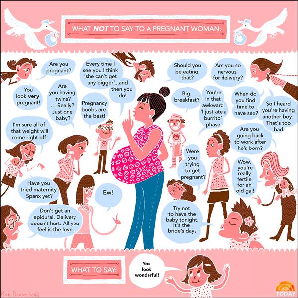 Dolgok, amiket egyáltalán ne mondj egy terhes nőnek és egy mondat, amit igen