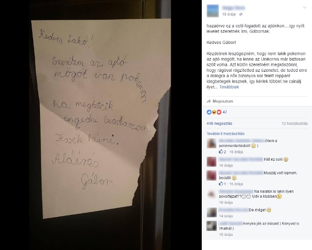 Levadásznám az ajtó mögött rejtőző pokemont