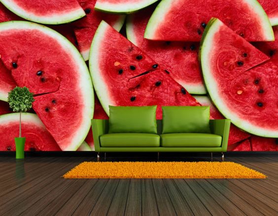 Igaz, kicsit merész, de jól mutat egy egész dinnye mintáj