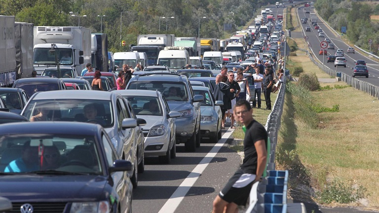 Balaton: újra péntek, újra dugó