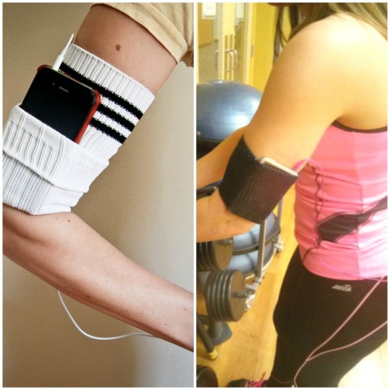 Sportoláskor praktikus telefontartó