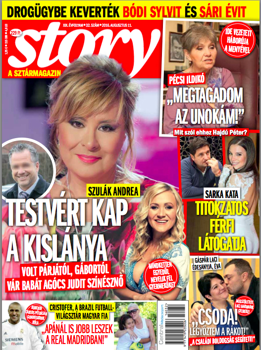 Testvért kap Szulák Andrea kislánya