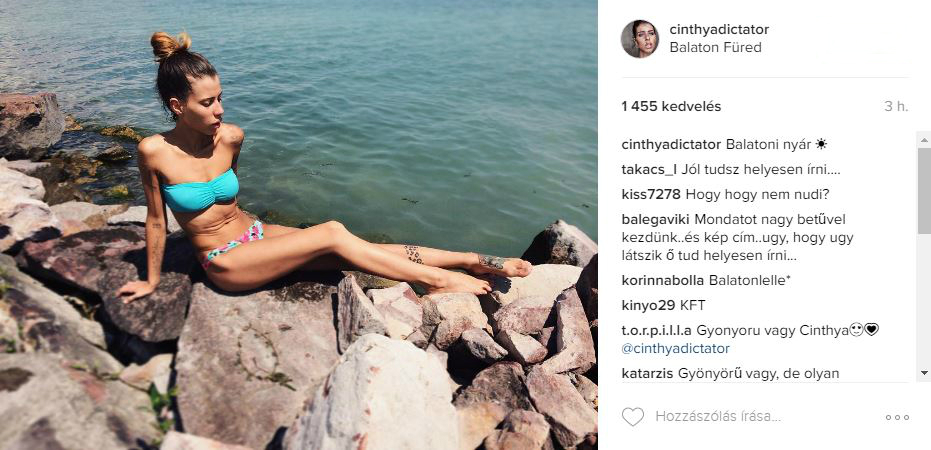 Csontsovány Cinthya Dictatort kritizálják, ő visszavágott 