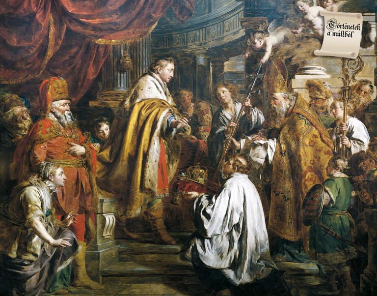 István koronázása