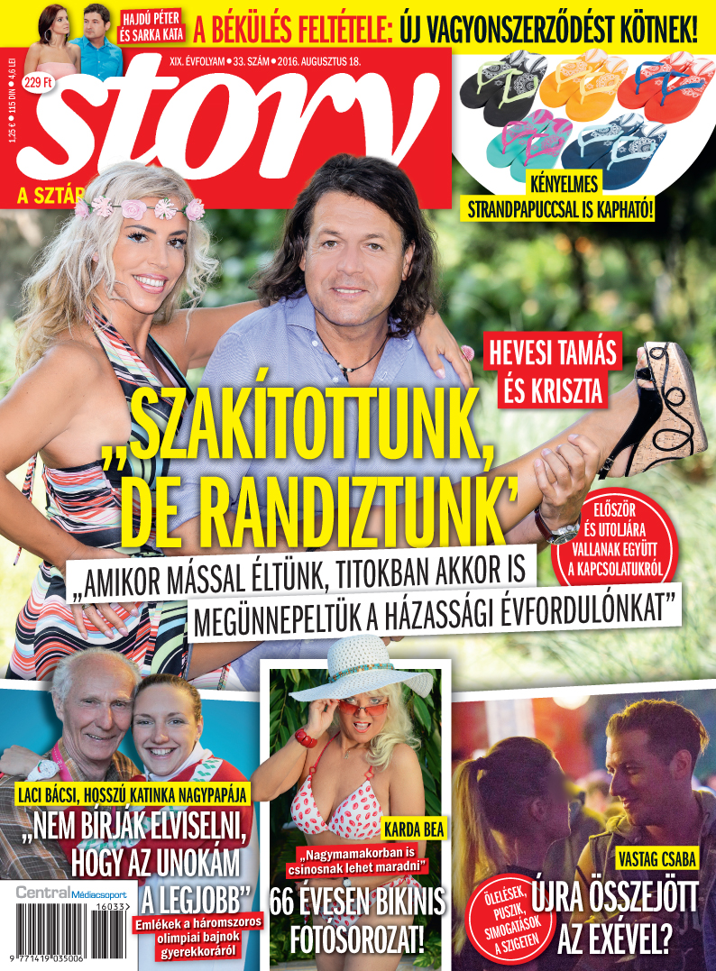 Hevesi Tamás és Hevesi Kriszta a szakítsukról Hevesi Tamás és Hevesi Kriszta a szakítsukról