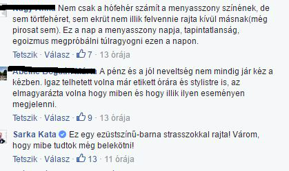 Sarka Kata ruhája megint kiverte a biztosítékot