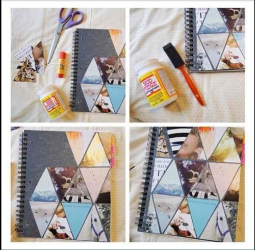 A nagyobbak a kedvenc divatlapjukból kiválogathatják a nekik tetsző képeket és készíthetnek füzet vagy könyvborító montázst.