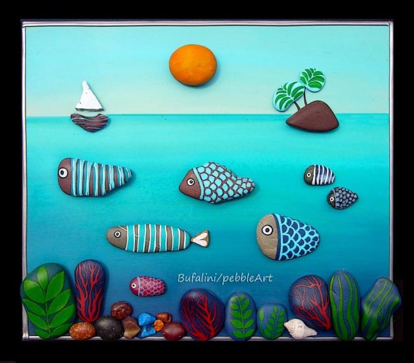 Egyszerű kavicsokból elképesztő műalkotásokat hoz létre ez a művész 