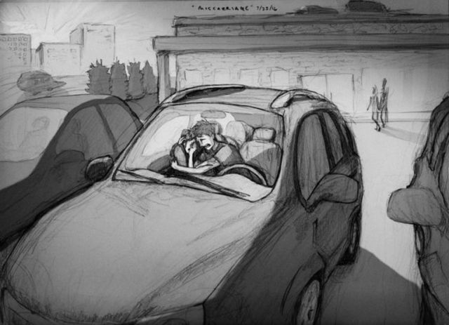 Egy apa szívszorító rajza a vetélésről Egy apa szívszorító rajza a vetélésről